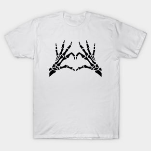 skeleton heart hand, halloween sticker T-Shirt